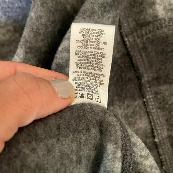 Calvin Klein Women's XS Gingham Black Gray Checker Fleece Zip Up LS Jacket - Picture 16 of 16